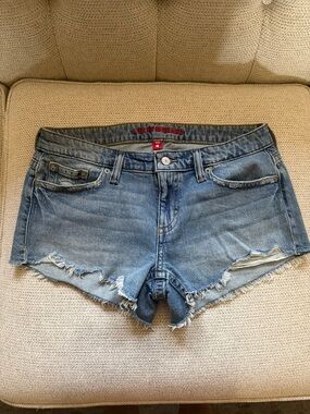 Lucky Brand Light Blue Frayed Hem Denim Shorts